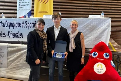 Le judo Olympique Saleilles mis à l'honneur par un de ses jeunes judokas.